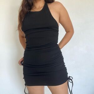 Halter mini dress